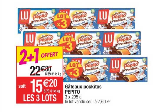 gâteaux pockitos pépito