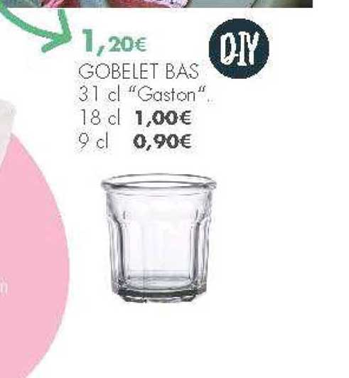 gobelet bas 31cl gaston