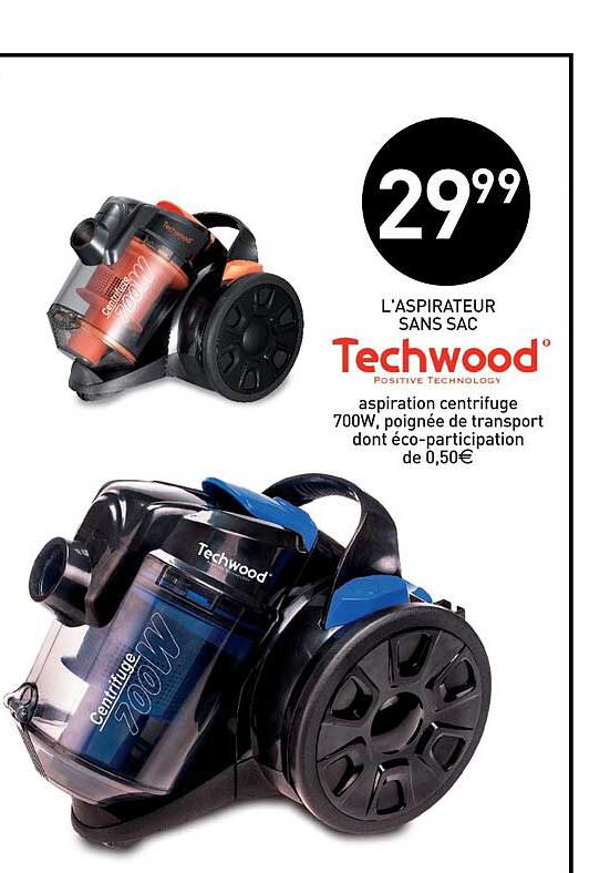 l'aspirateur sans sac techwood