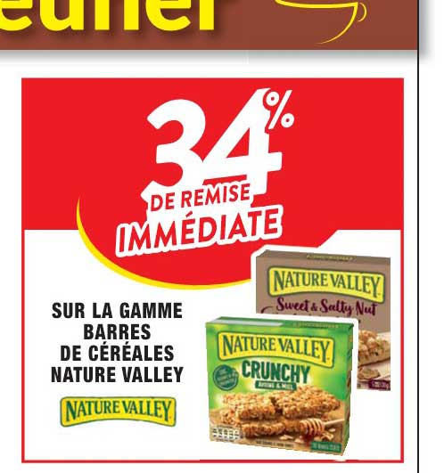 la gamme barres de céréales nature valley