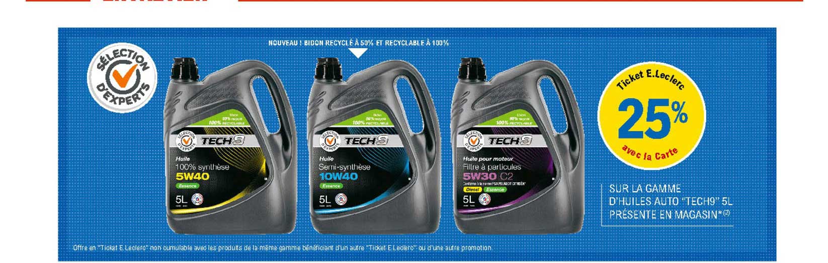 La Gamme D'huiles Auto "tech9"