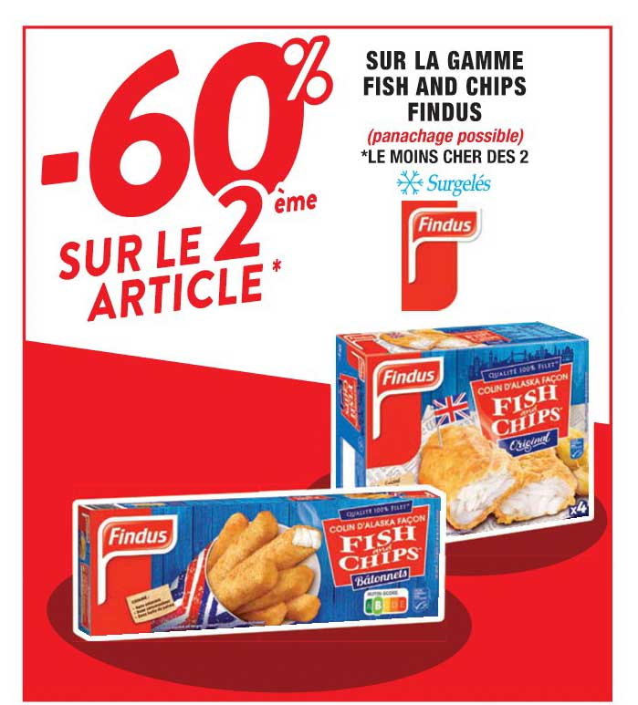 la gamme fish and chips findus