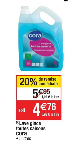 lave glace toutes saisons cora
