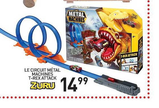 le circuit métal machines t-rex attack zuru