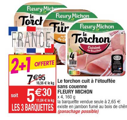 le torchon cuit à l'étouffée sans couenne fleury michon