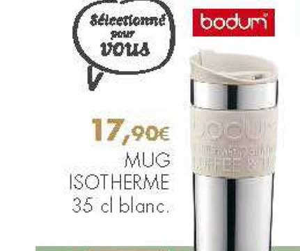Mug Isotherme Blanc Bodum