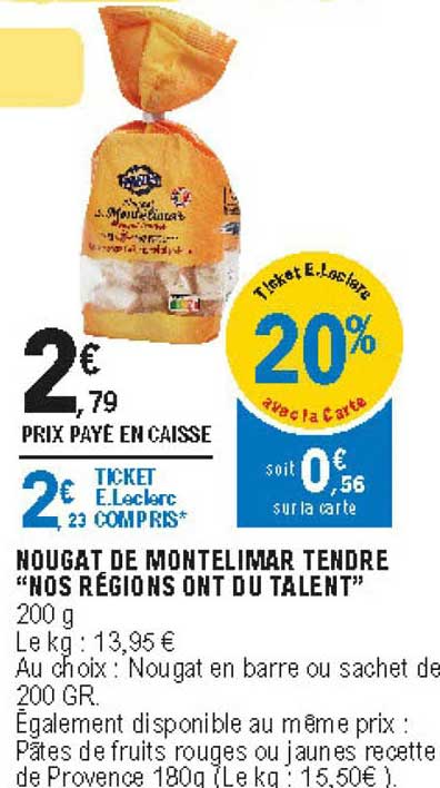 nougat de montelimar tendre nos régions ont du talent