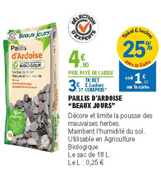 paillis d'ardoise beaux jours