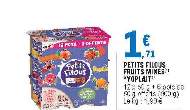 Petits Filous Fruits Mixés Yoplait