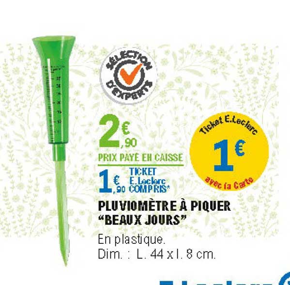 pluviomètre à piquer beaux jours