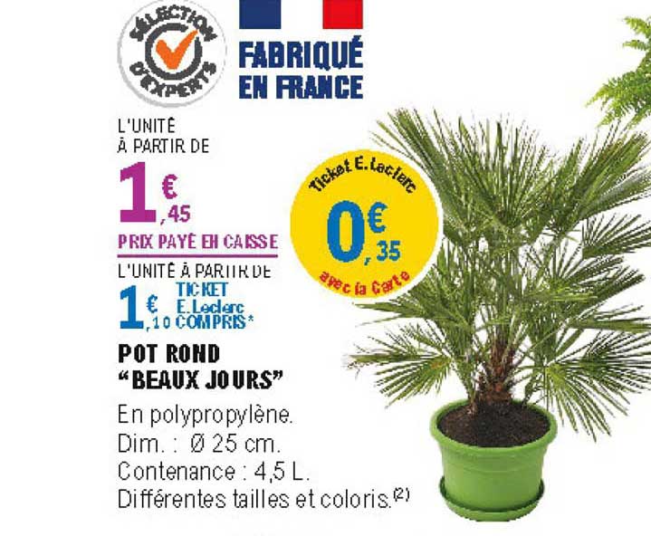 pot rond beaux jours