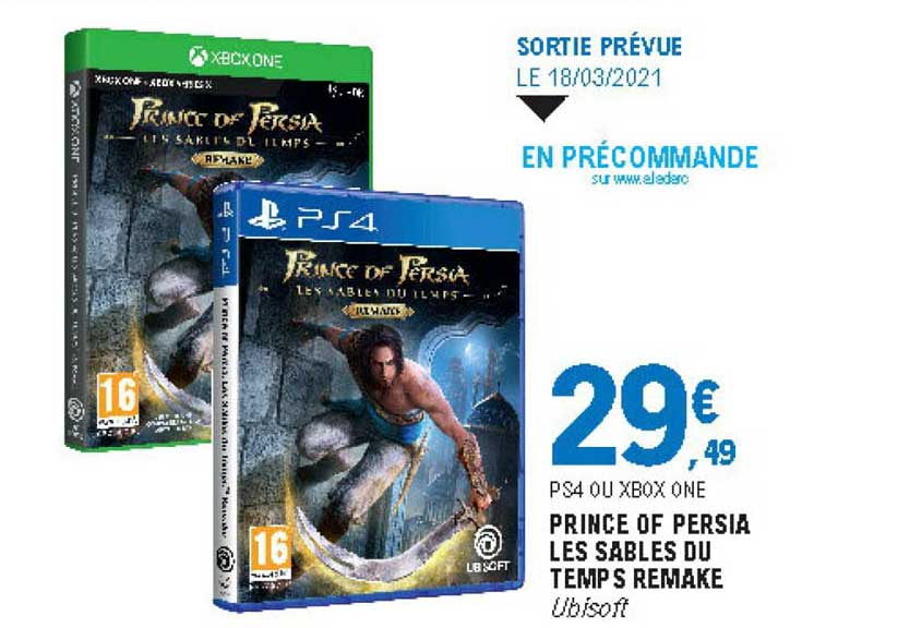 prince of persia les sables du temps remake ubisoft