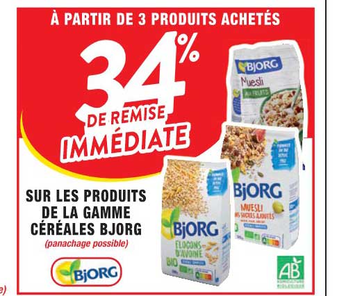 Produits De La Gamme Céréales Bjorg