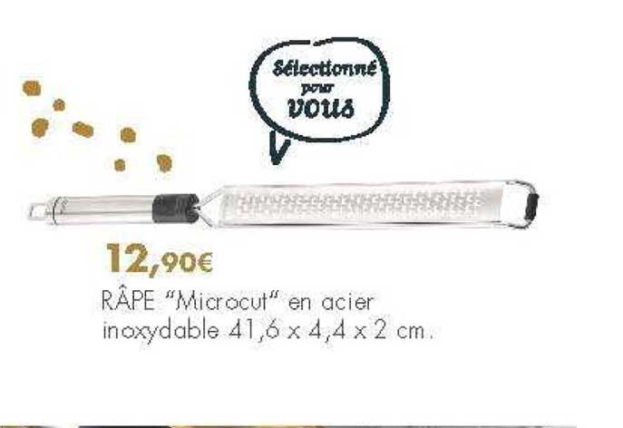 Râpe Microcut En Acier Inoxydable