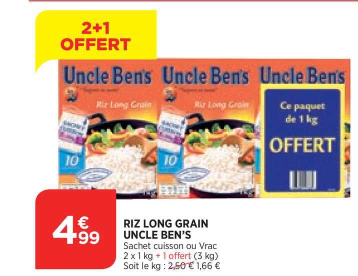 riz long grain uncle ben's