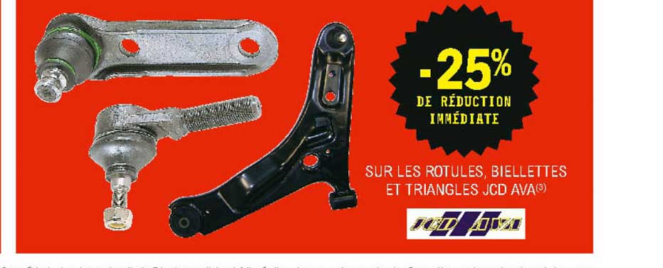rotules, biellettes et triangles jcd ava