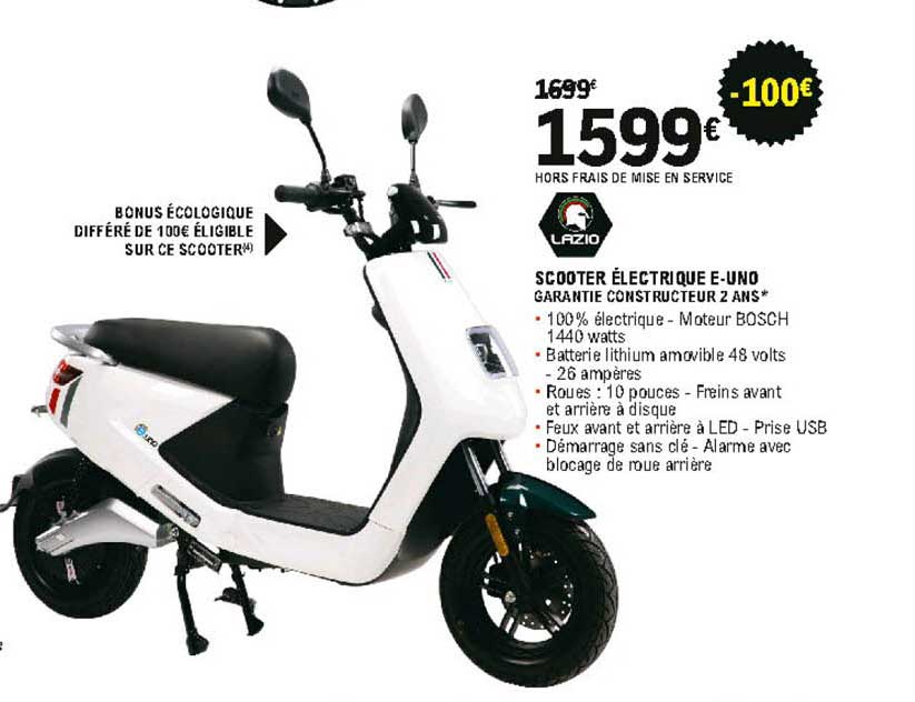 scooter électrique e-uno lazio