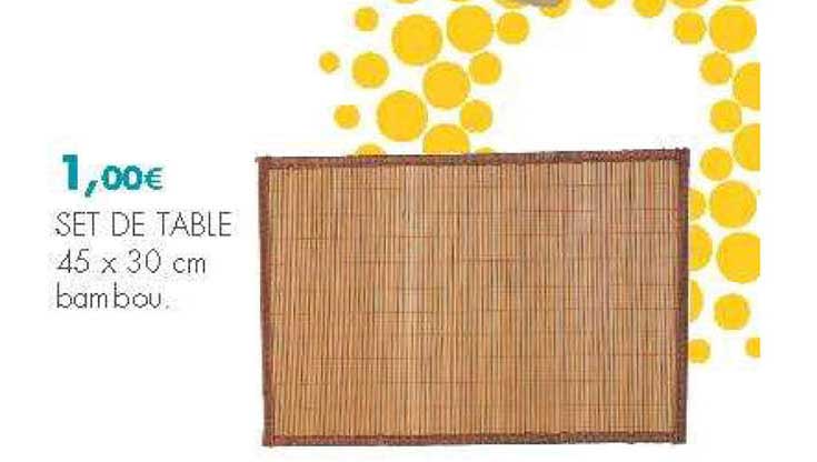 Set De Table Bambou