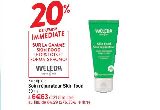 soin réparateur skin food weleda