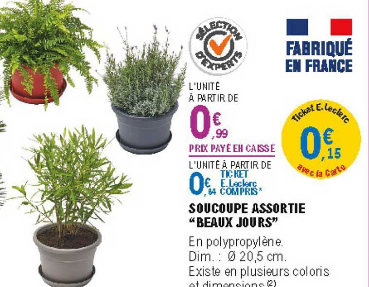 soucoupe assortie beaux jours