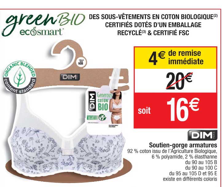 soutien-gorge armatures dim