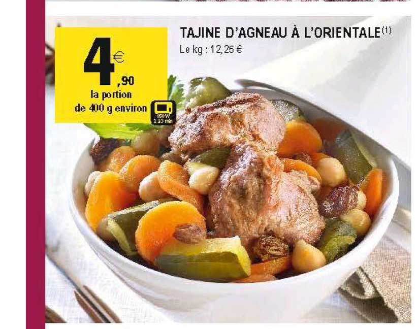 tajine d'agneau à l'orientale