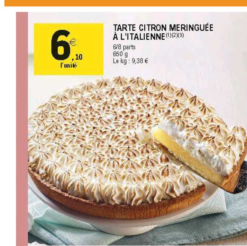 tarte citron meringuée à l'italienne