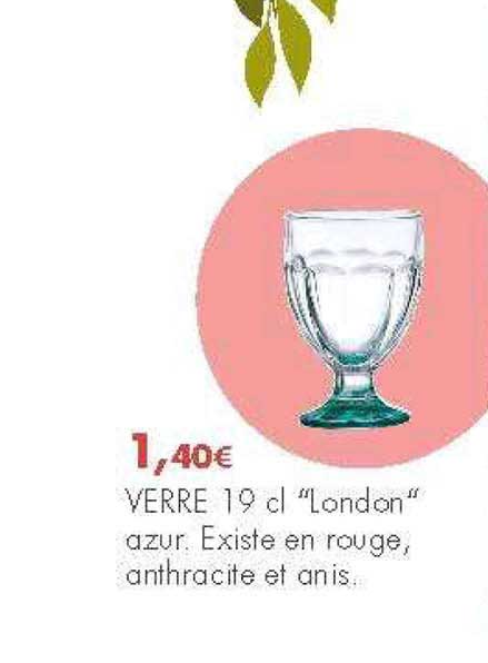 verre london azur existe en rouge anthracite et anis