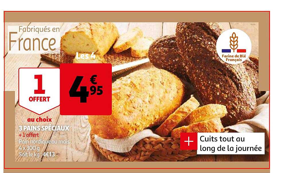 3 pains spéciaux