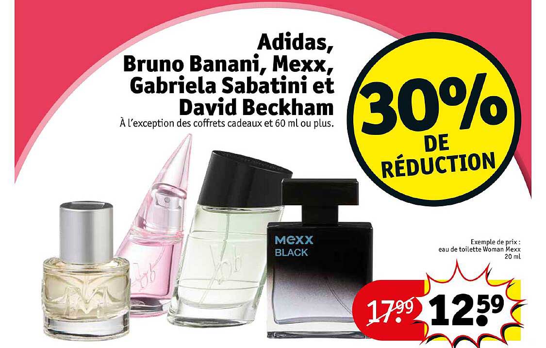 adidas, bruno banani, mexx, gabriela sabatini et david beckham