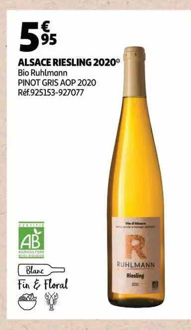 alsace riesling 2020 bio ruhlmann pinot gris aop 2020
