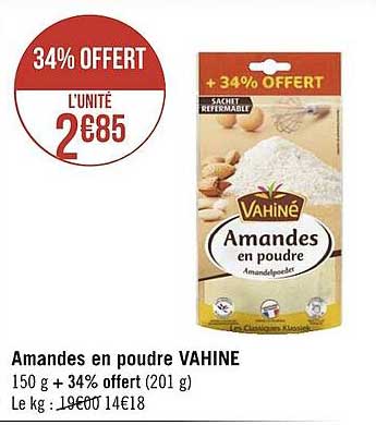 Amandes En Poudre Vahiné