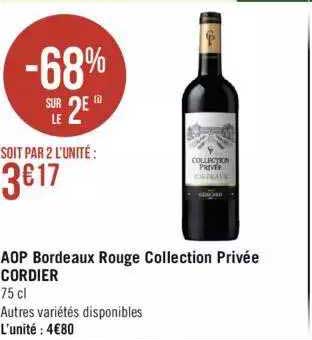 aop bordeaux rouge collection primée cordier