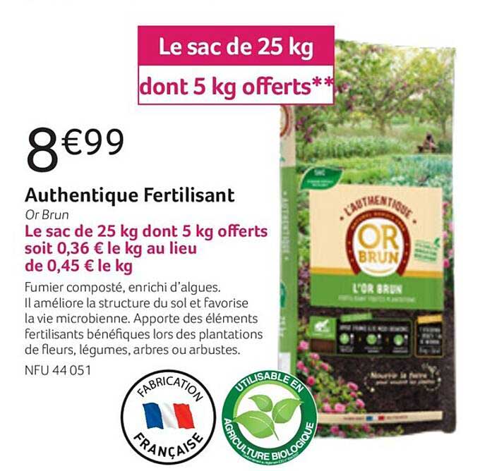 authentique fertilisant