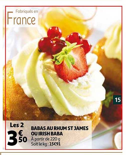 babas au rhum st james ou irish baba