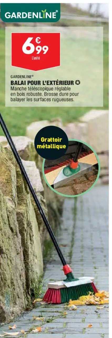 balai pour l'extérieur gardenline