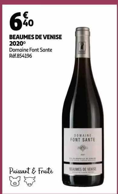 beaumes de venise 2020 domaine font sante
