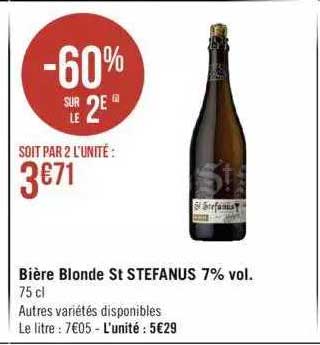 bière blonde st stefanus 7% vol.
