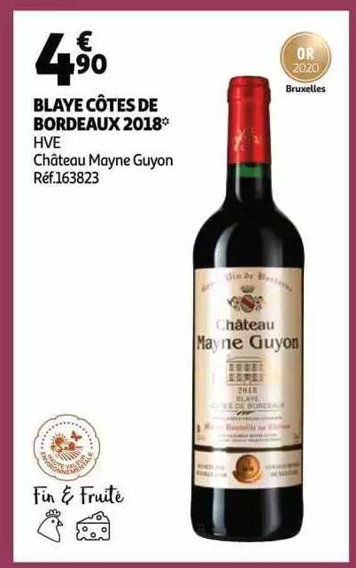 blaye côtes de bordeaux 2018 hve château mayne guyon
