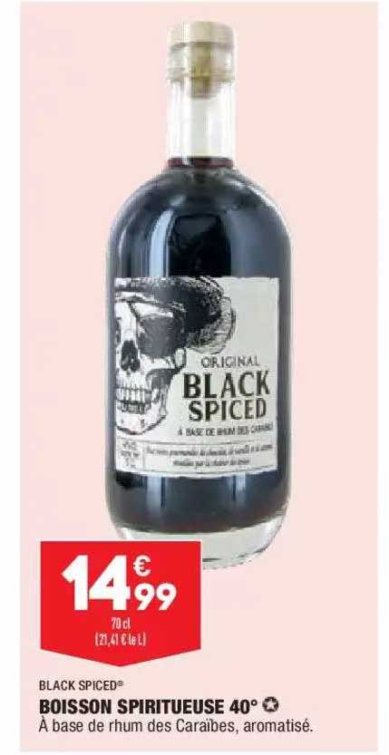 Boisson Spiritueuse 40° Black Spiced