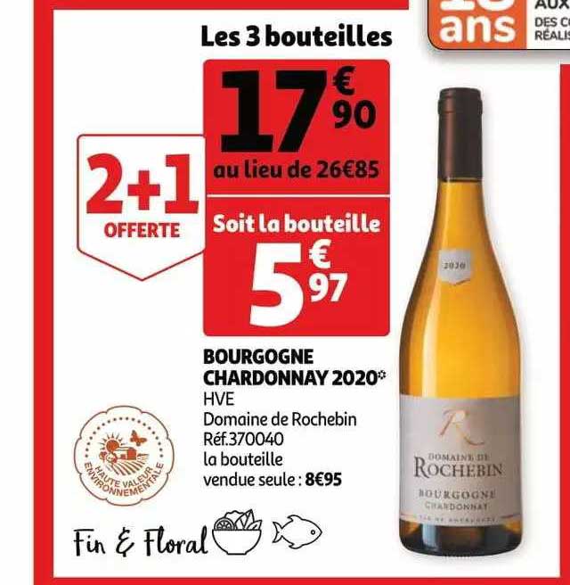 Bourgogne Chardonnay 2020 Hve Domaine De Rochebin