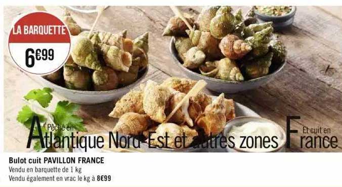 bulot cuit pavillon france