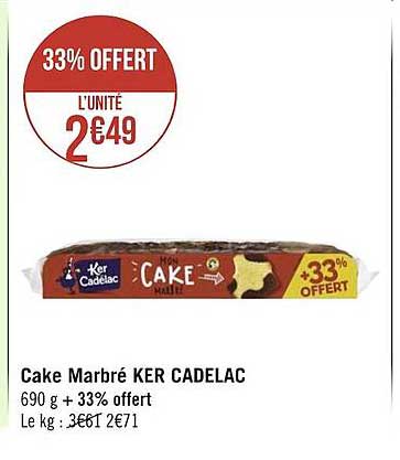 cake marbré ker cadelac
