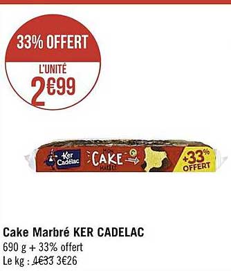cake marbré ker cadelac