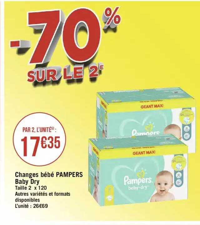 Changes Bébé Pampers Baby Dry