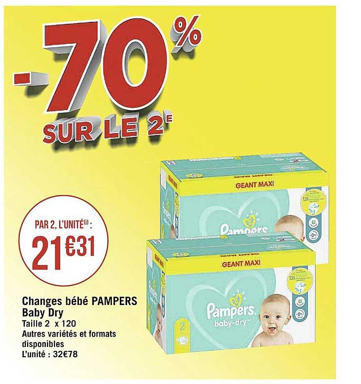 Changes Bébé Pampers Baby Dry