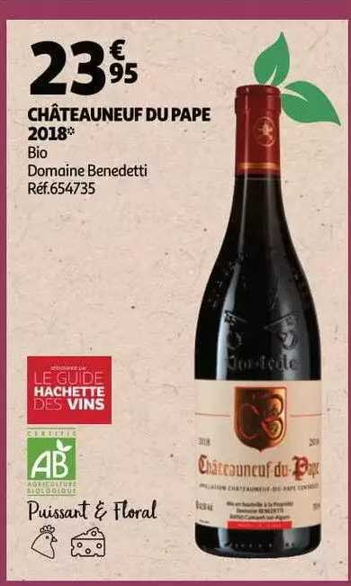 châteauneuf du pape 2018 bio domaine benedetti