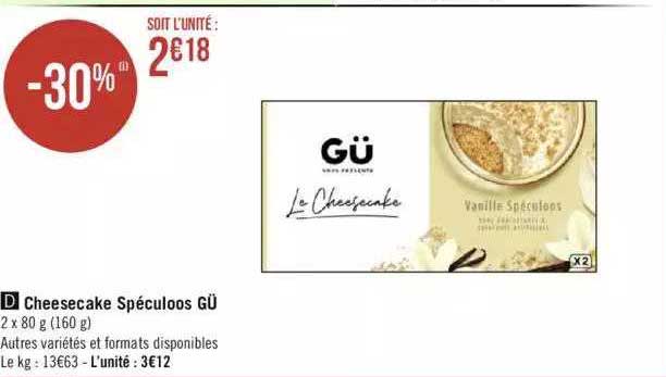 Cheesecake Spéculoos Gü