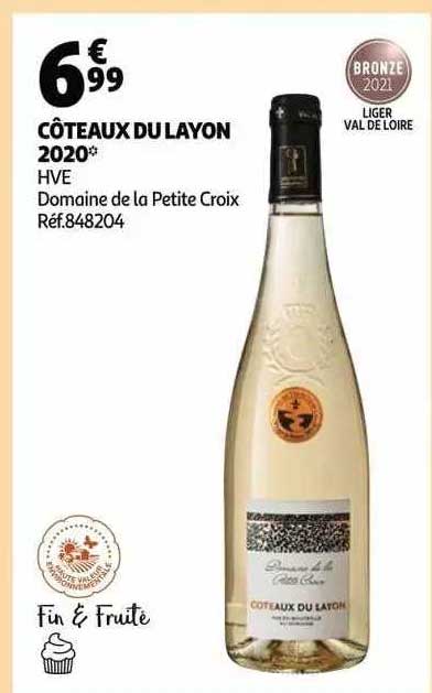 côteaux du layon 2020 hve domaine de la petite croix