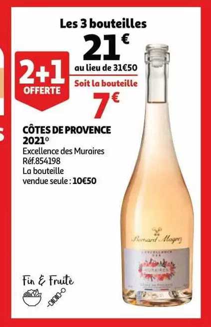 côtes de provence 2021 excellence des muraires